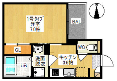 REGALEST上中野の間取り