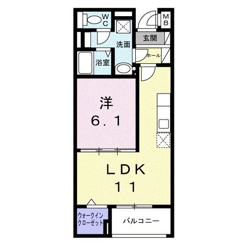 国分寺市西恋ヶ窪のマンションの間取り