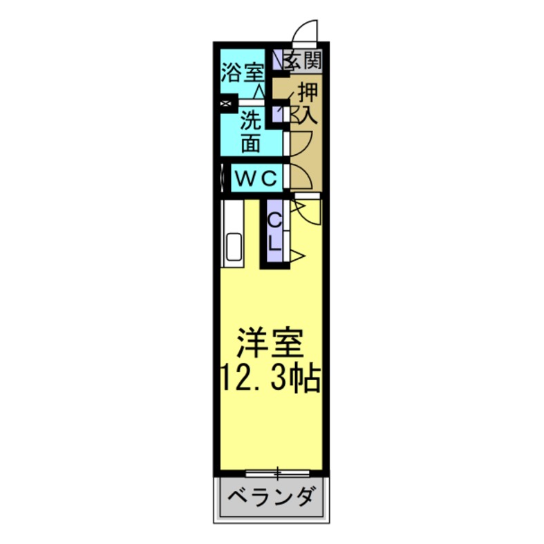 キャッスル常滑　西棟の間取り