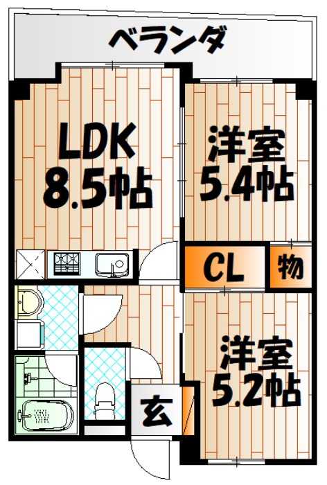 【オールセインツの間取り】