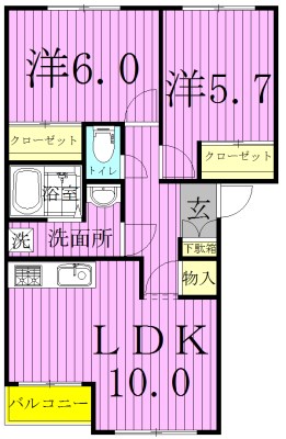 【エスポアールの間取り】