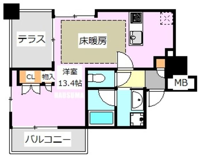 文京区白山のマンションの間取り