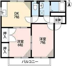 ハイツエトランゼ神田　A(ハイツエトランゼジンデン)の間取り