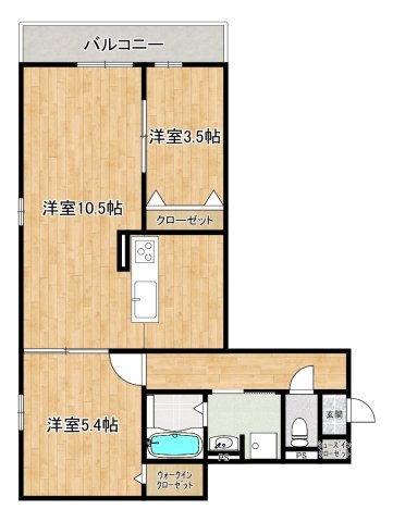 Clashist墨江の間取り