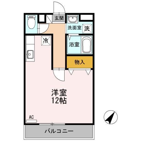 山口市今井町のマンションの間取り