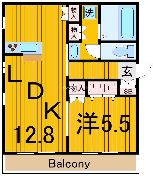 クレール墨田の間取り