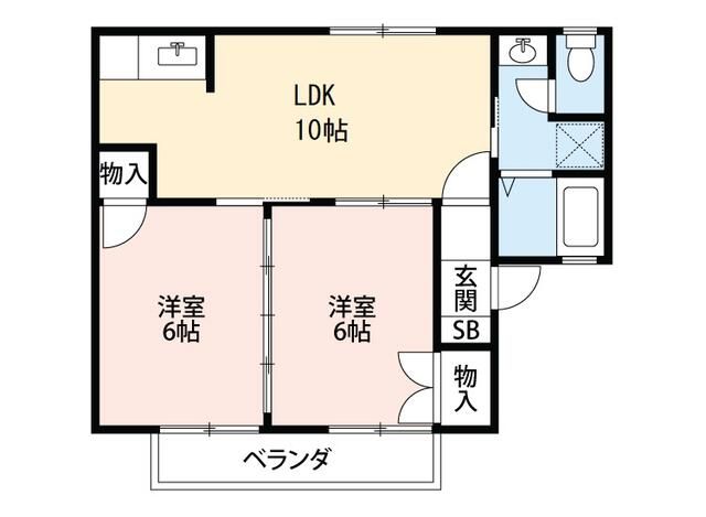 オリックスハイツあらいの間取り