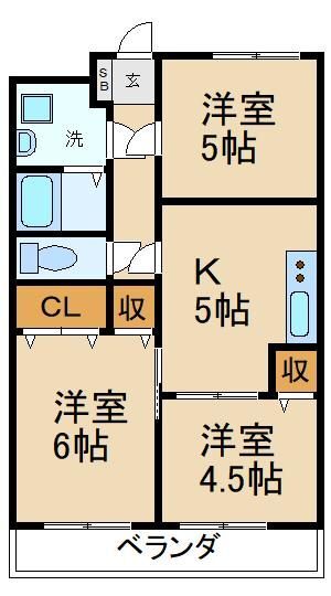 カサベルデ交野の間取り