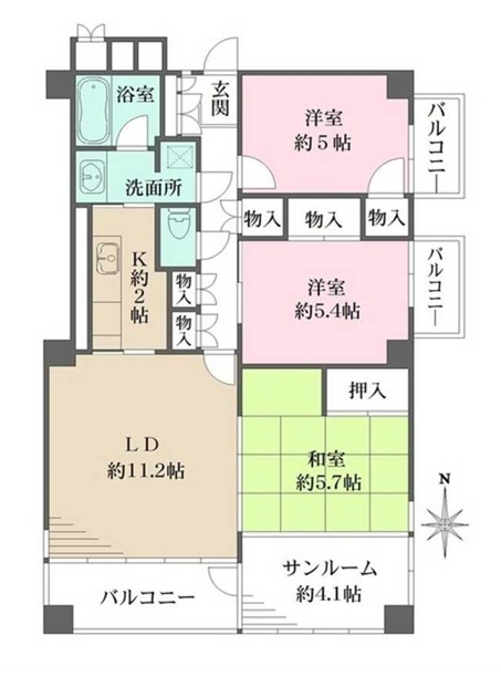 ザ・パークレックス東陽町の間取り