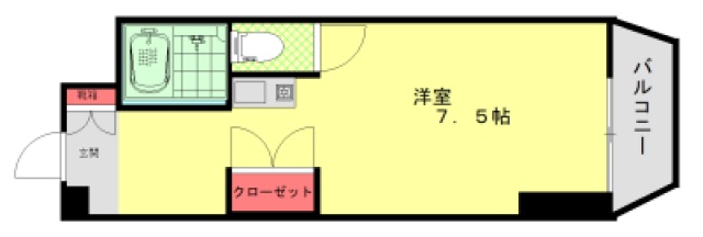 広島市西区西観音町のマンションの間取り