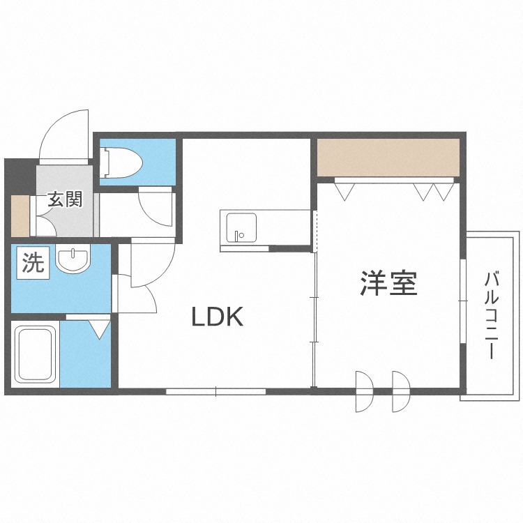 アルトローマ平岸の間取り