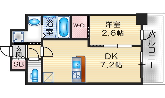 セレニテ江坂アリアの間取り