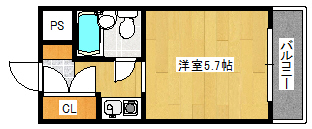 ビシック西進の間取り