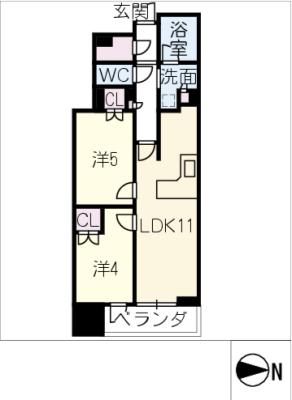 ＧＲＡＮＰＡＳＥＯ名古屋伏見の間取り