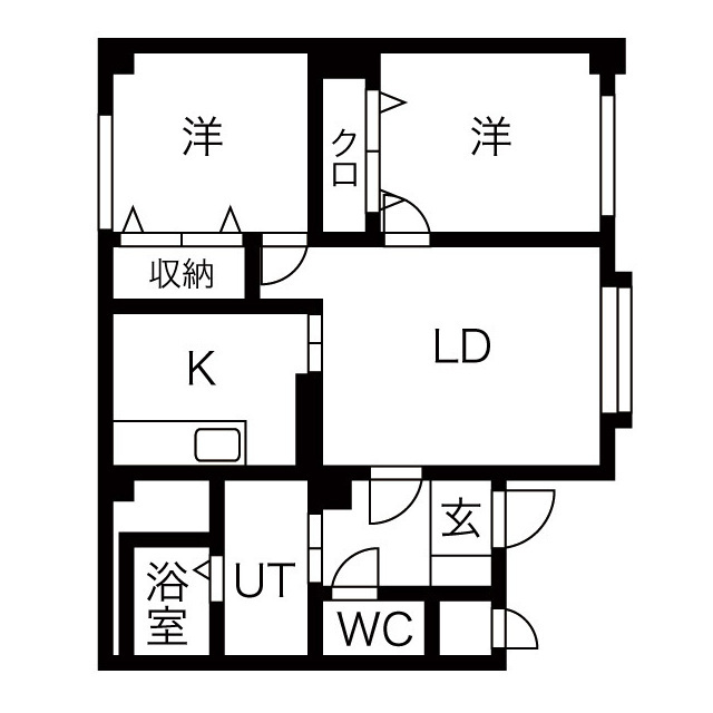 ハイコート北２３の間取り