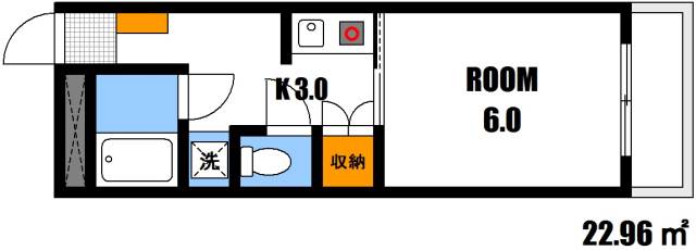 広島市安佐南区古市のマンションの間取り