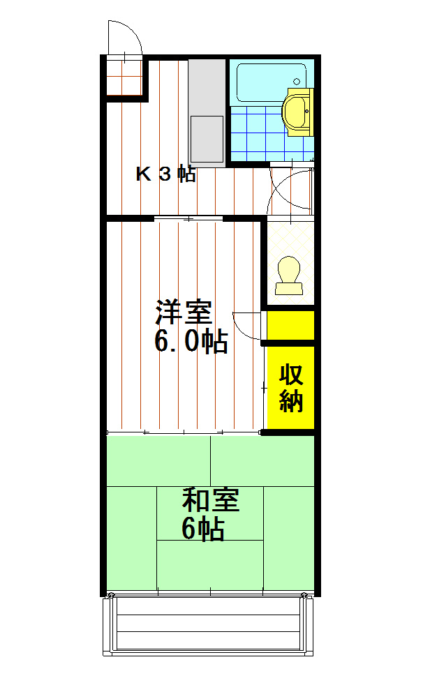 ラネージュ桜枝Bの間取り