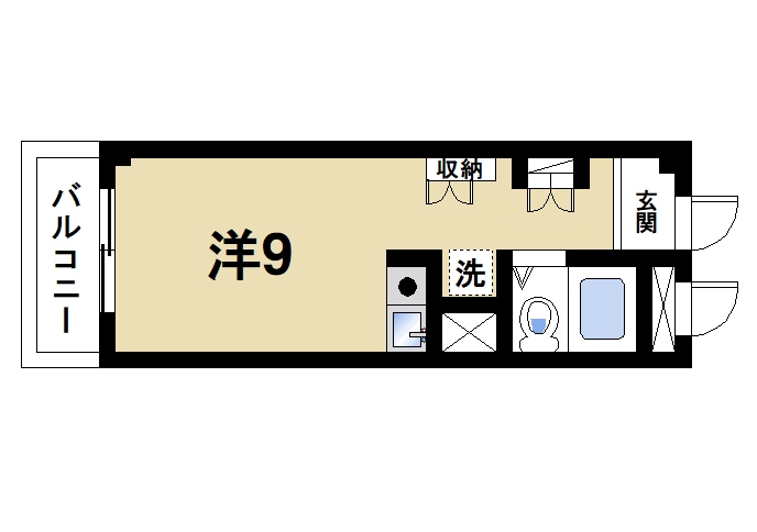 生駒市辻町のマンションの間取り