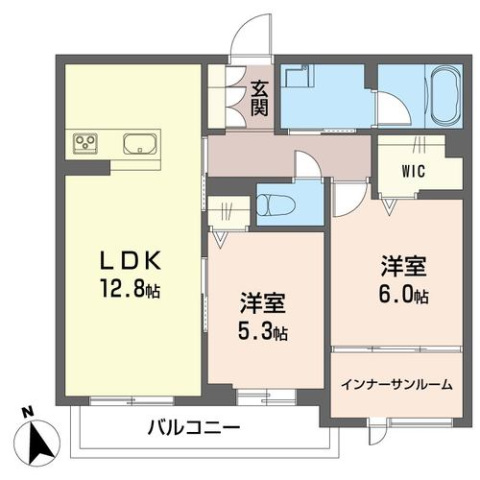 ソレイユ・シャンブルの間取り