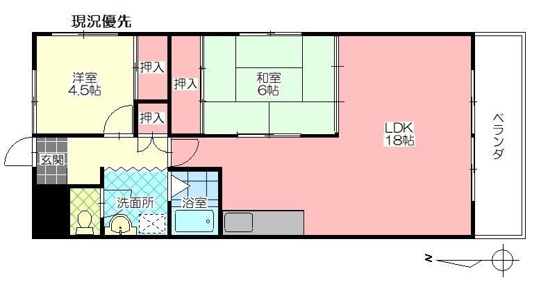 サンリラ駅前の間取り