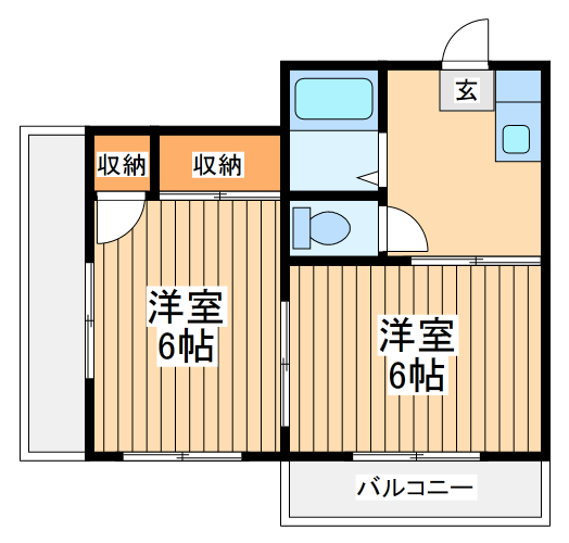 調布市多摩川のマンションの間取り