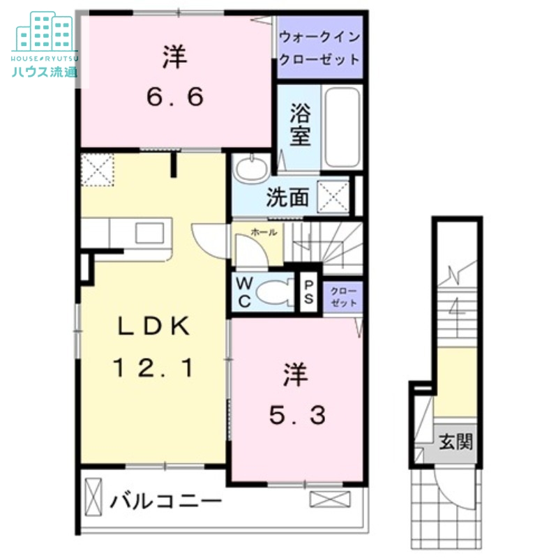 セレーノ　橘Aの間取り