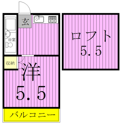 サウスアベニューＮＯ．２の間取り