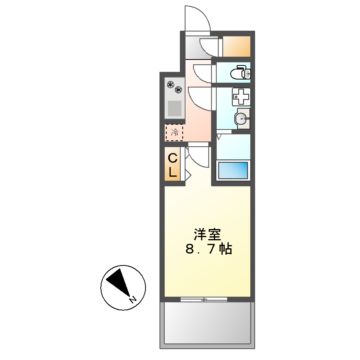 ファステート葵桜通リブレ(S-RESIDENCE葵三丁目)の間取り