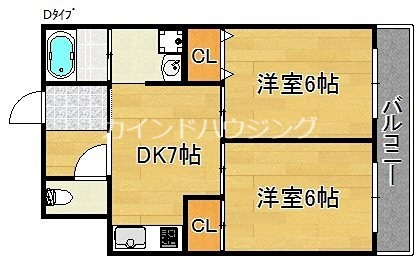 大阪市住之江区平林南のマンションの間取り