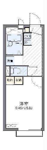 【レオパレスラ　ピエーノの間取り】