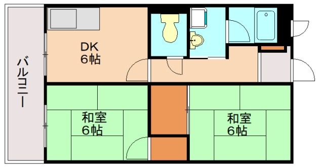 福岡市東区香椎駅東のマンションの間取り