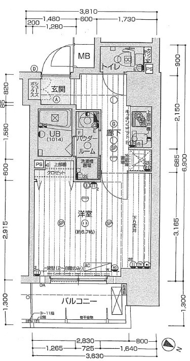 スワンズ江戸堀ウエストパークの間取り