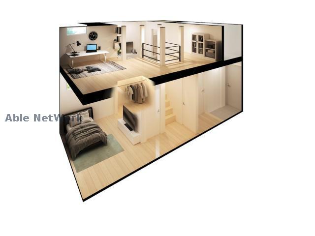 建物外観　完成模型図