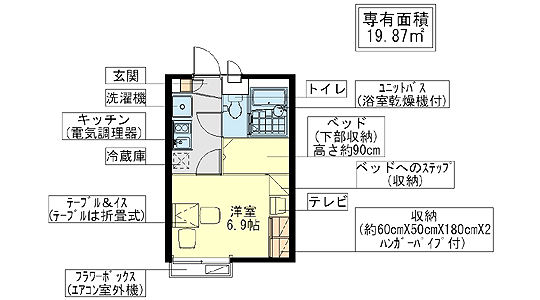 レオパレス立戸新開の間取り