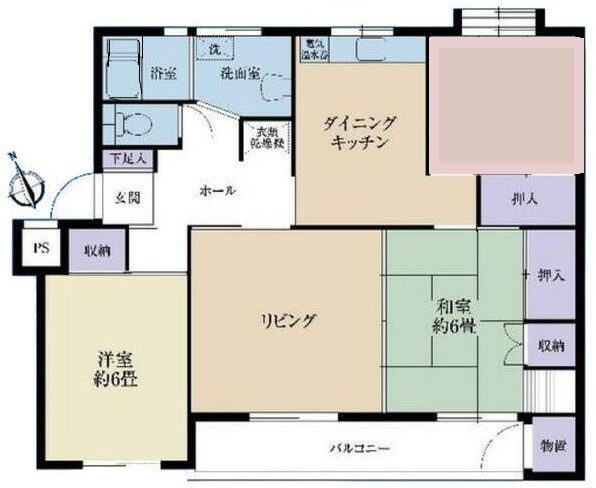 分譲マンションタイプ　定期借家契約４DK～７０平米の間取り