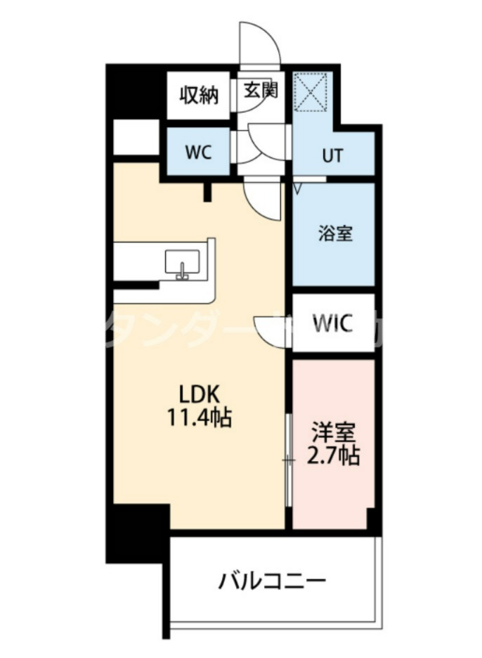 アプリーレ中之島の間取り