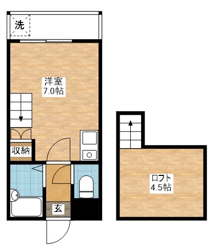 クイーンパレス橋口町の間取り