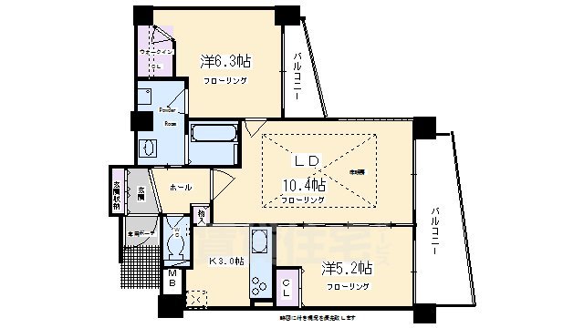 エステムプラザ京都四条烏丸の間取り