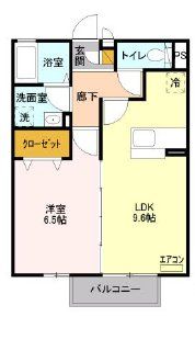 シュエット赤山　Iの間取り