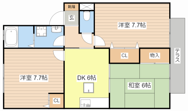 ユーハウス椎原の間取り