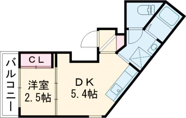 加古川市加古川町北在家のアパートの間取り