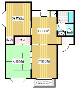 ロイヤルヒルズ梅の宮の間取り