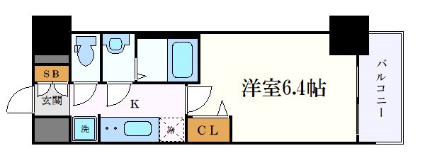 プレサンス新栄アーバンフローの間取り