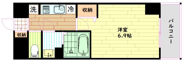 【大阪市西区立売堀のマンションの間取り】