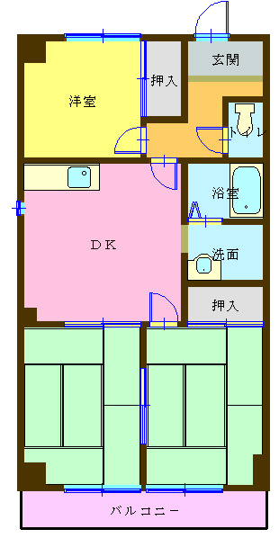 コーポＮＡＧＡＮＯの間取り