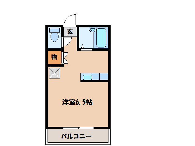 岩国市麻里布町のアパートの間取り