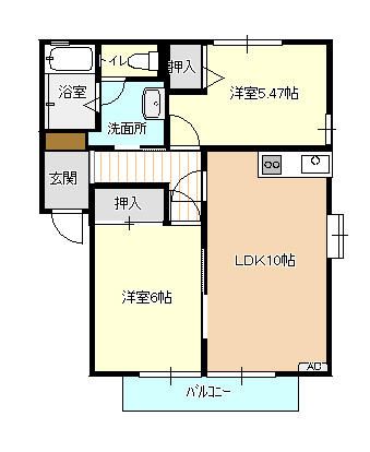 シャトレー根塚の間取り