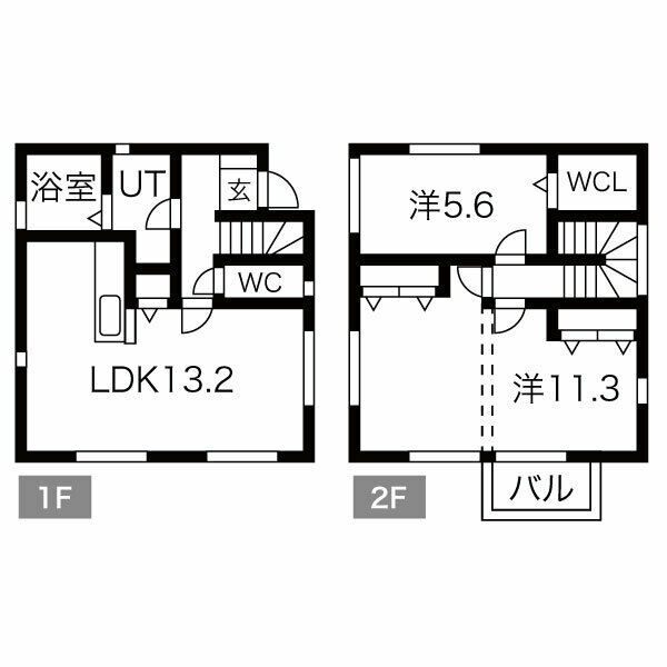 清須市上条戸建の間取り