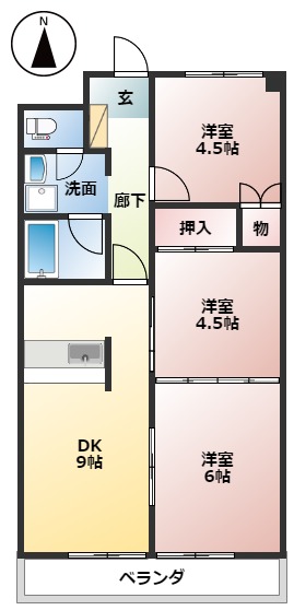 ユーハイツの間取り