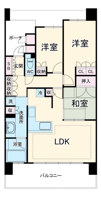 【ゼスタ浄水の間取り】